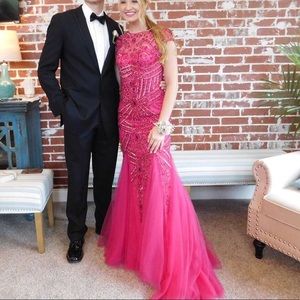 pink sherri hill prom dress